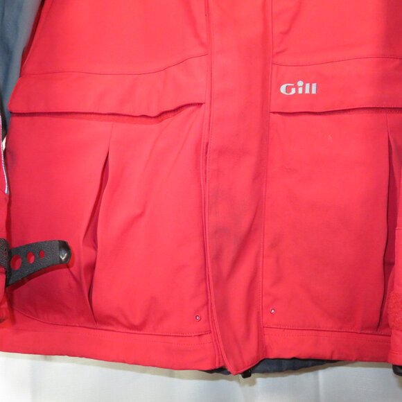 Gill OS4 Offshore Atlantic Jacket Sailing Boating Marine Coat Red Mens XL OS4J - Picture 2 of 16